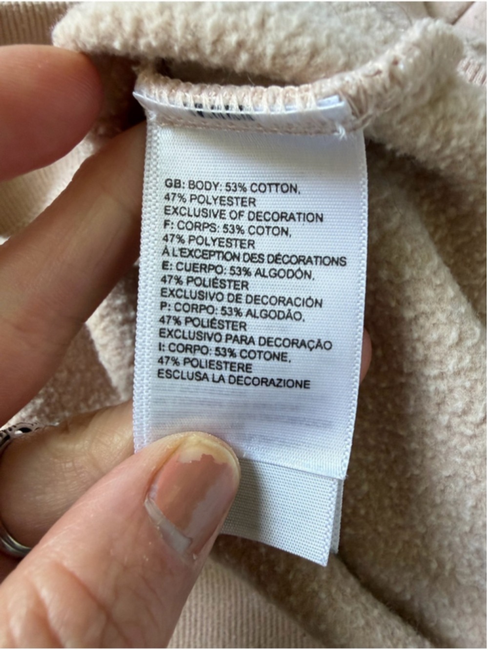 The North Face Women’s XL Beige Logo Crewneck Sweatshirt - Picture 7 of 9